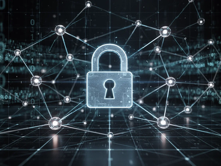 A digital padlock icon superimposed on a glowing network grid, symbolizing enhanced cybersecurity and data protection. - Foto: über boerse-global.de