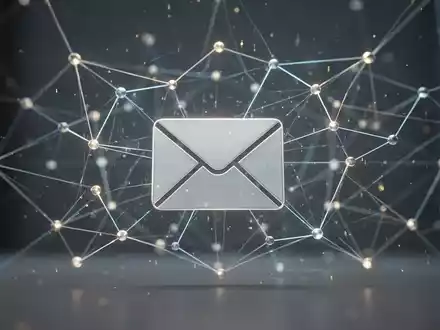 Abstrakte Darstellung von digitaler Kommunikation und Compliance, mit vernetzten Linien und einem E-Mail-Symbol. - Foto: über boerse-global.de