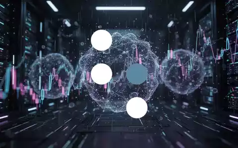 Abstrakte Darstellung von Quantencomputing-Elementen, die einen Datenverlust oder Kursrückgang symbolisieren. - Foto: über boerse-global.de