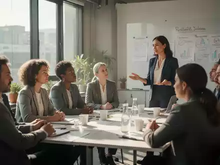 Eine Gruppe von Erwachsenen nimmt an einem Resilienz-Workshop teil, konzentriert und ruhig, um mentale Stärke zu fördern. - Foto: über boerse-global.de