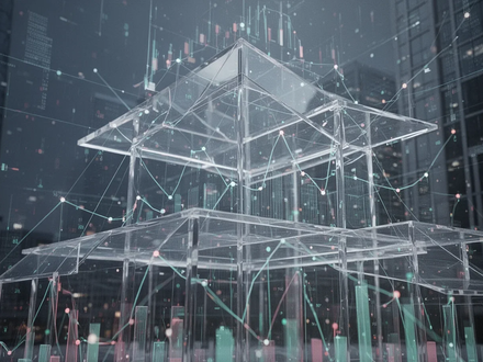 Abstrakte Finanzarchitektur mit geometrischen Formen und verbundenen Linien, die strategische Steuerplanung und Systemdesign symbolisieren. - Foto: über boerse-global.de