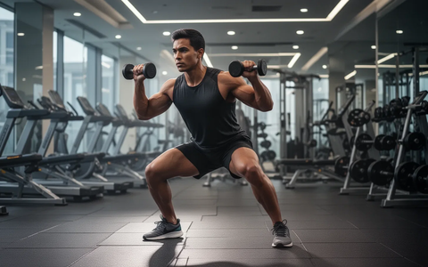 Eine Person führt eine funktionale Übung in einem modernen Fitnessstudio aus, wobei der Fokus auf Bewegung und Muskeldefinition liegt. - Foto: über boerse-global.de
