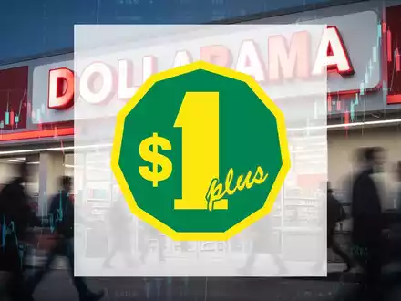 Aussenansicht eines Dollarama-Ladens mit unscharfen Passanten und dezenten Finanzdiagrammen im Hintergrund. - Foto: über boerse-global.de