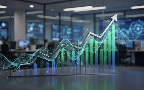 Abstrakte Darstellung von Wachstum und Daten, die eine Milliarde Dollar ARR vor dem Börsengang von Anaplan symbolisiert. - Foto: über boerse-global.de