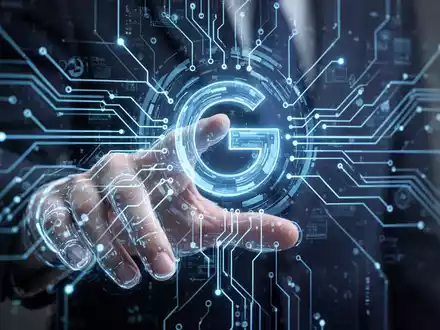 A human hand interacting with a glowing blue holographic interface, symbolizing AI troubleshooting and digital assistance. - Foto: über boerse-global.de