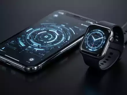 A modern smartphone and smartwatch display digital interfaces, symbolizing technological optimization and connectivity. - Foto: über boerse-global.de