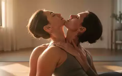 Eine Person führt eine sanfte Yoga-Übung zur Entspannung von Nacken und Schultern aus, in einem ruhigen, hellen Raum. - Foto: über boerse-global.de