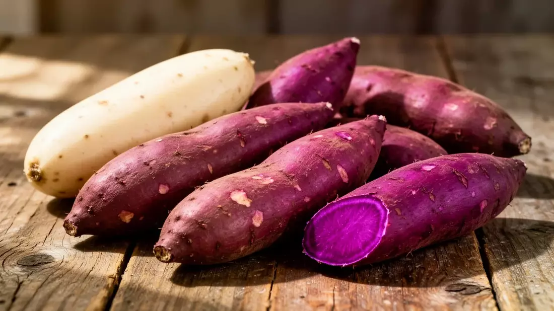 Süßkartoffel-Farben: Violette Sorten mit mehr Antioxidantien