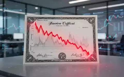 Eine digitale Aktiengrafik zeigt einen starken Rückgang mit einem roten Pfeil nach unten, der einen Kurssturz symbolisiert. - Foto: über boerse-global.de