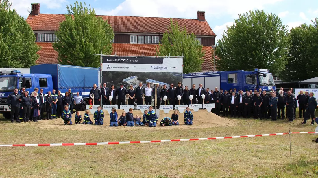 THW HH MV SH: Spatenstich für THW-Neubau in Rendsburg - Bild: presseportal.de