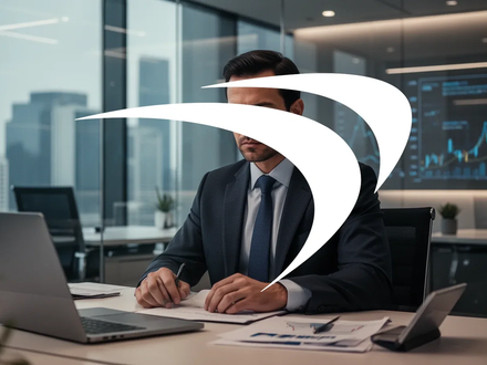 Ein fokussierter Geschäftsleiter in einem modernen Büro, der Führung und Finanzstrategie andeutet. - Foto: über boerse-global.de