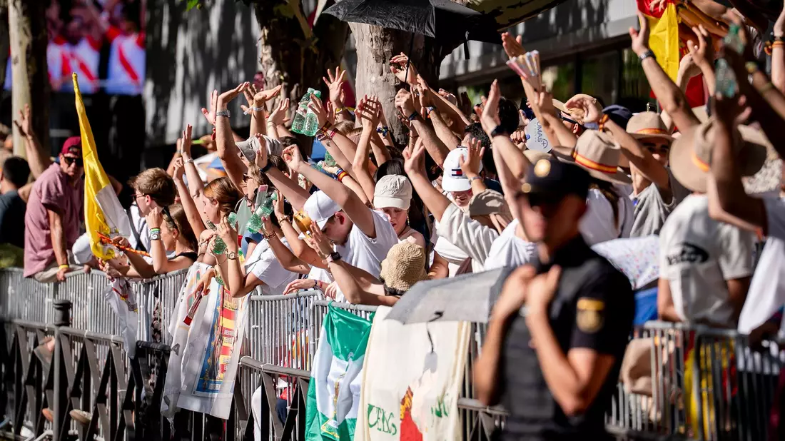 Wie in Madrid sind auch in Barcelona und auf den Kanarischen Inseln Großveranstaltungen mit Papst Leo XIV. geplant. - Bild: A. Pérez Meca/EUROPA PRESS/dpa