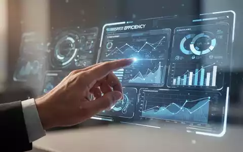 A hand interacting with a holographic projection of a presentation interface, symbolizing future presentation technology. - Foto: über boerse-global.de
