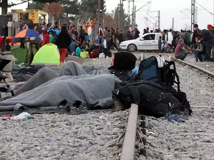 Flüchtlinge auf der Balkanroute (Archiv) - Foto: via dts Nachrichtenagentur