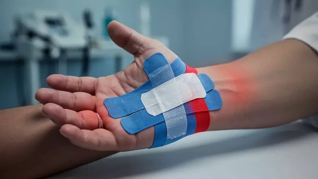 Kinesiologisches Taping: Bunte Bänder gegen Karpaltunnelsyndrom