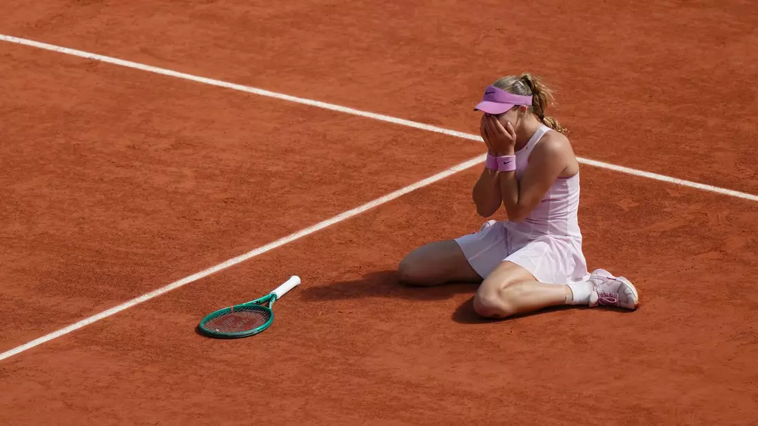 Der Moment, als Andrejewas Triumph perfekt war. - Bild: Aurelien Morissard/AP/dpa