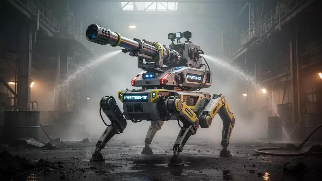 Astrall Dynamics Hypertron-T01: Laufroboter für die Feuerwehr