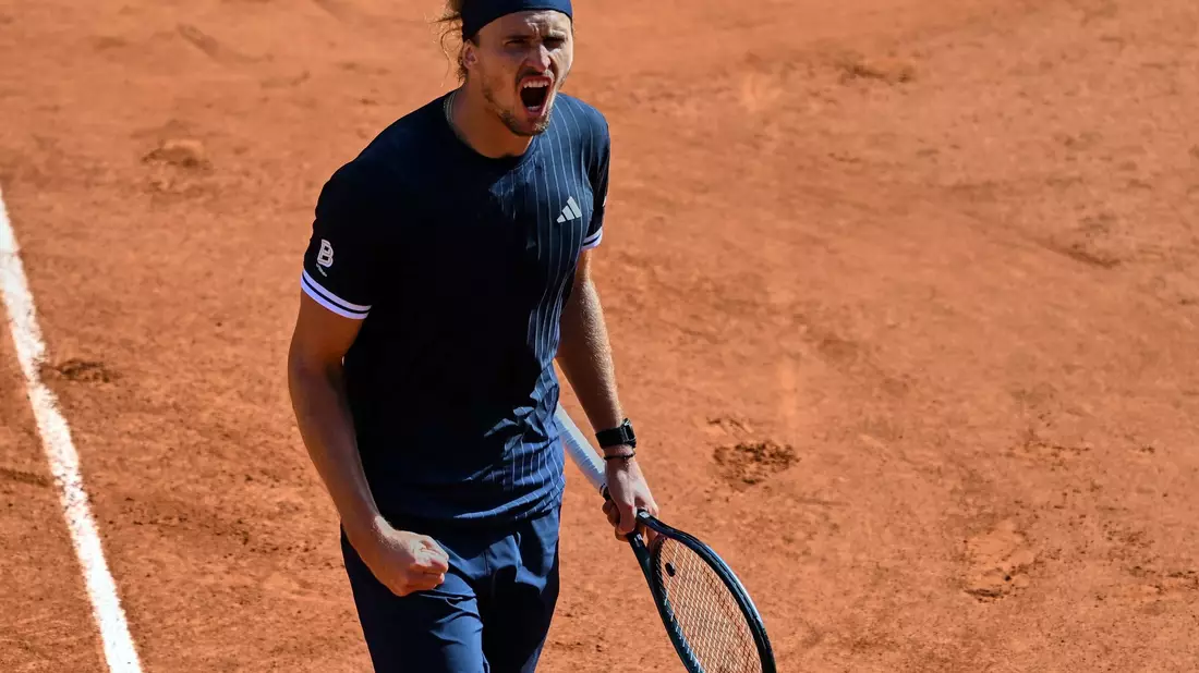 Alexander Zverev jubeln nach einem Punktgewinn. - Bild: Emma Da Silva/AP/dpa