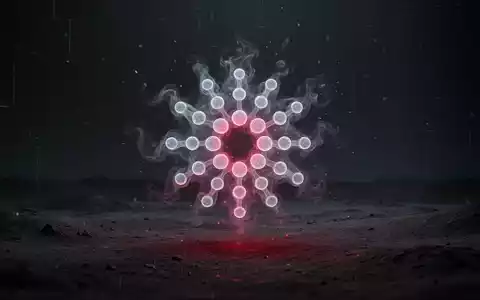 Ein transparentes, sich auflösendes Cardano-Logo in einer dunklen digitalen Landschaft, das den Verlust von DeFi-Kapital symbolisiert. - Foto: über boerse-global.de