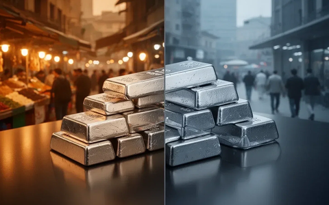 Plata se desploma un 8% ante sólido empleo y expectativas de subida de tipos