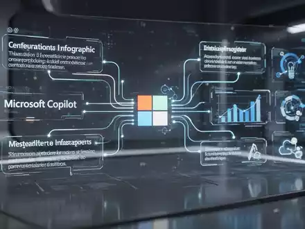 Digital interface showing text content being transformed into a visual infographic, with glowing lines and abstract data points. - Foto: über boerse-global.de