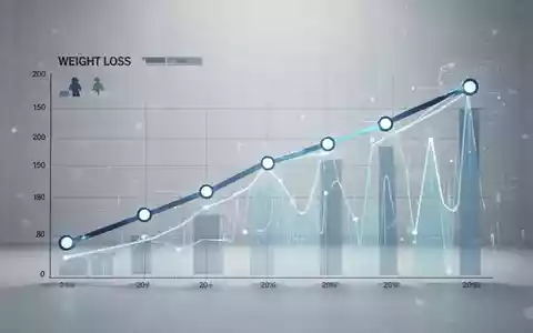 Eine abstrakte grafische Darstellung, die einen Abwärtstrend symbolisiert, um Gewichtsverlust und individuelle Erfolge darzustellen. - Foto: über boerse-global.de