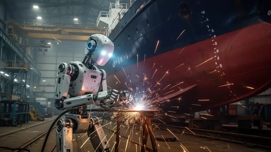 Südkorea setzt humanoide Roboter gegen Werft-Arbeitskräftemangel ein