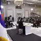 Der südkoreanische Präsident Lee Jae Myung hat zum einjährigen Amtsantritt eine knapp dreistündige Pressekonferenz gegeben. - Bild: Chung Sung-Jun/Pool Getty Images/AP/dpa