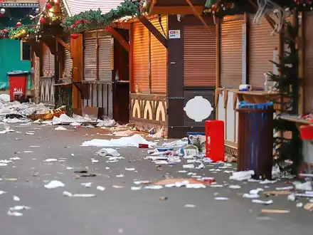 Tatort nach Anschlag auf Magdeburger Weihnachtsmarkt (Archiv) - Foto: via dts Nachrichtenagentur
