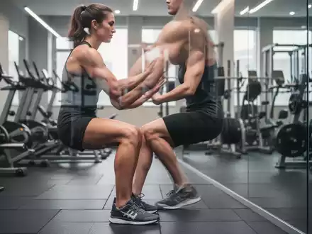 Eine Person führt eine gelenkschonende Übung in einem modernen Fitnessstudio aus, die die Muskulatur stärkt, ohne die Gelenke zu belasten. - Foto: über boerse-global.de