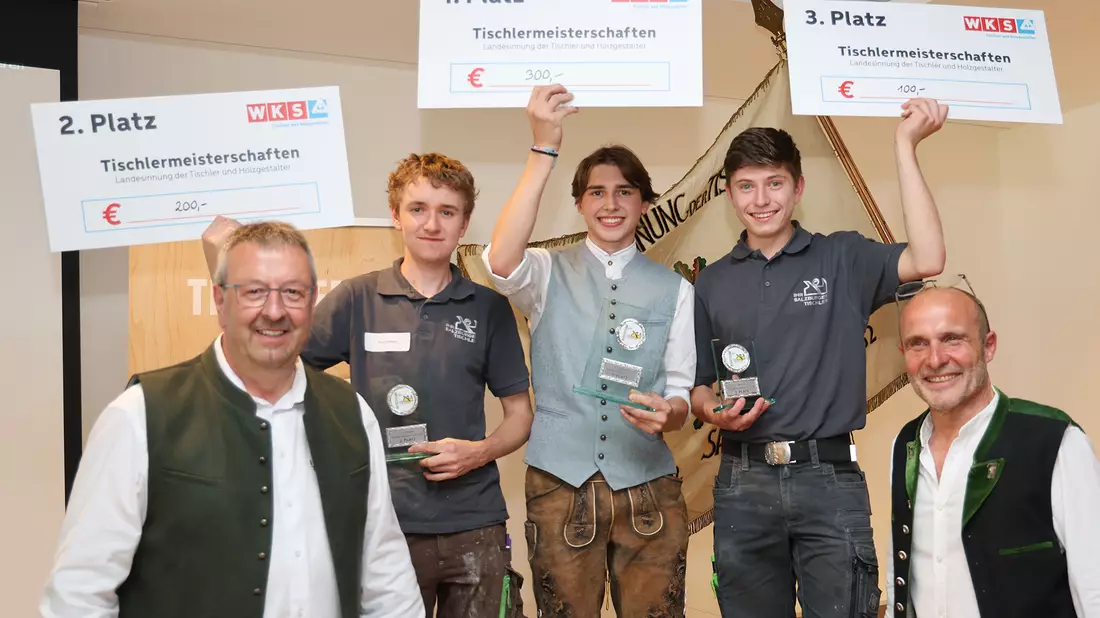Erfolgreicher Landeslehrlingswettbewerb der Tischler in Kuchl