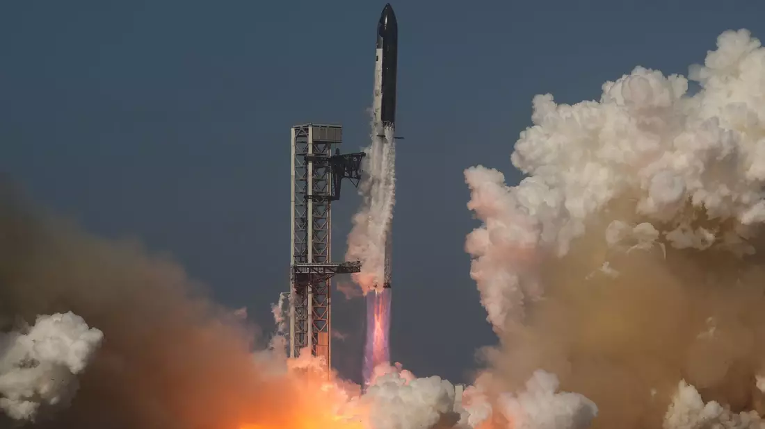 Wird der Börsengang von SpaceX so spektakulär wie der Start einer «Starship»-Rakete?  - Bild: Eric Gay/AP/dpa