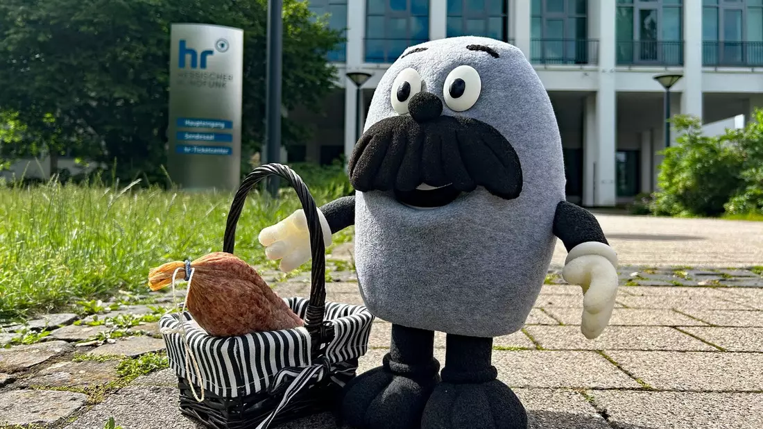 hr-Maskottchen Onkel Otto tourt vom 10. Juni an 80 Tage durch Hessen - Bild: presseportal.de