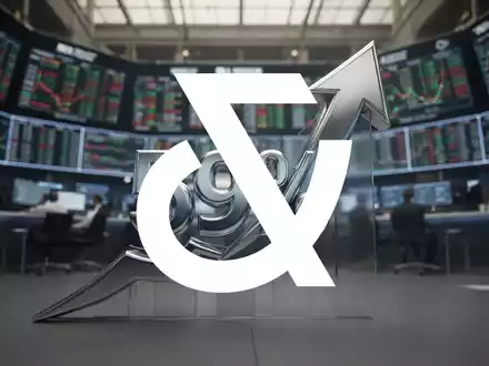 Ein stilisierter Pfeil, der einen Anstieg von 59% symbolisiert, vor dem verschwommenen Hintergrund einer modernen Börse. - Foto: über boerse-global.de
