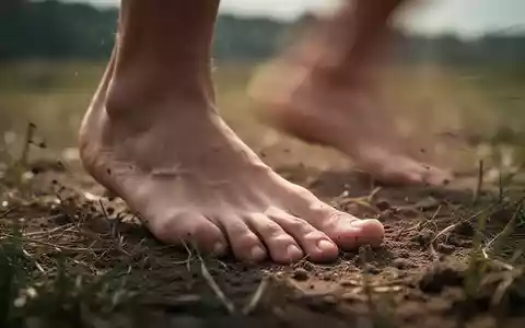Nahaufnahme von nackten Füßen auf Gras, die die natürliche Biomechanik und den direkten Kontakt zum Untergrund betonen. - Foto: über boerse-global.de