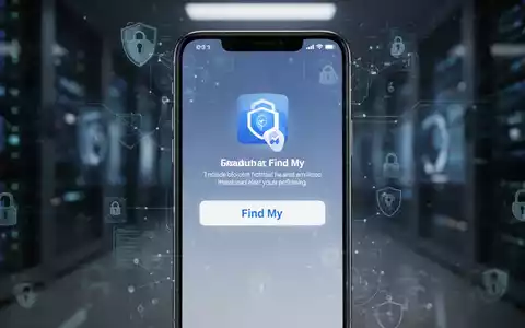 A smartphone screen shows a fake 'Find My' alert, indicating a phishing scam targeting Apple users. - Foto: über boerse-global.de