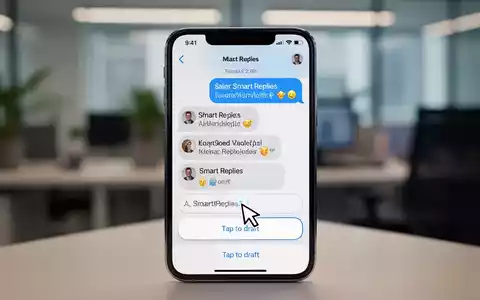 A smartphone screen displaying the Google Messages app with AI-generated Smart Replies and a 'Tap to draft' option highlighted. - Foto: über boerse-global.de