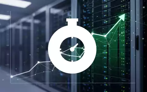 Ein stilisierter Graph mit aufsteigendem Trend, überlagert mit digitalen Netzwerklinien, vor einem unscharfen Rechenzentrum. - Foto: über boerse-global.de