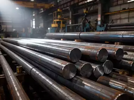 Stahlträger in einem Industrielager, symbolisch für Zölle und den Stahlmarkt. - Foto: über boerse-global.de