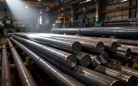 Stahlträger in einem Industrielager, symbolisch für Zölle und den Stahlmarkt. - Foto: über boerse-global.de