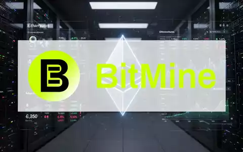 Ein stilisiertes, leuchtendes Ethereum-Symbol, eingebettet in ein digitales Finanz-Dashboard, das ein grosses Portfolio darstellt. - Foto: über boerse-global.de