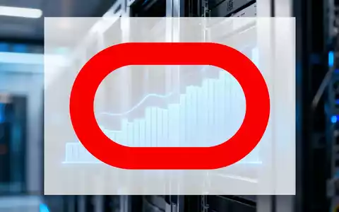 Eine stilisierte, leuchtend blaue digitale Balkendiagramm-Visualisierung der Aktienperformance vor einem unscharfen Serverrack. - Foto: über boerse-global.de