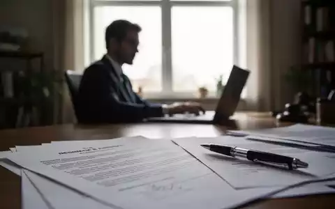 Eine Person arbeitet im Homeoffice am Laptop, im Vordergrund unscharfe juristische Dokumente. Symbolisiert rechtliche Herausforderungen bei mobiler Arbeit. - Foto: über boerse-global.de