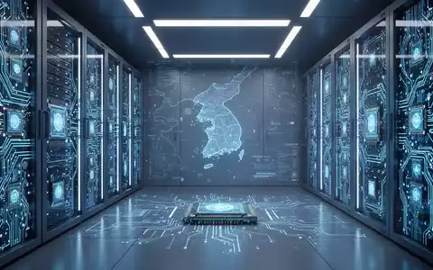 Close-up of advanced AI chips and circuit boards with glowing blue accents in a modern data center. - Foto: über boerse-global.de