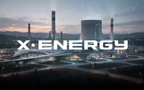 Eine futuristische Kernkraftanlage bei Dämmerung mit leuchtenden Elementen, die fortschrittliche Technologie und Sicherheit symbolisiert. - Foto: über boerse-global.de