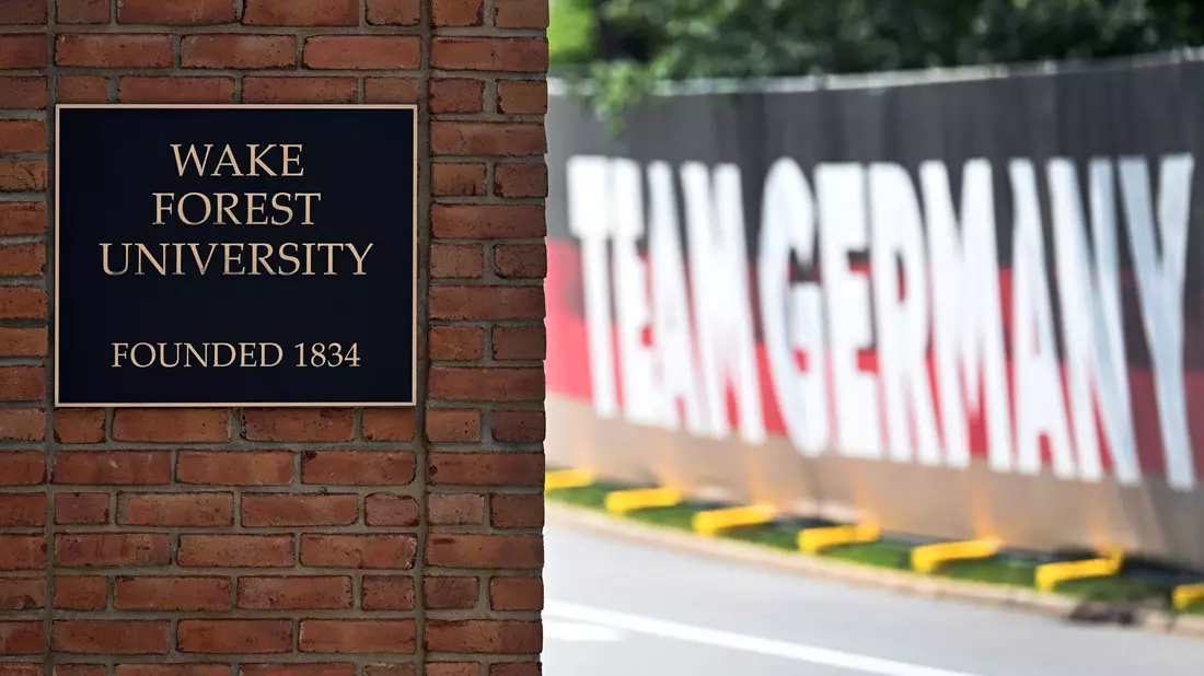 Auf dem Gelände der Wake Forest University trainiert die DFB-Elf.  - Bild: Federico Gambarini/dpa