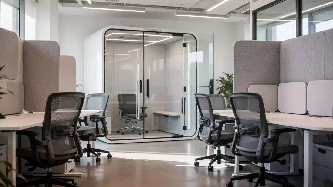 Moderne Arbeitswelten: Office Pods, Ergonomie und KI-Trends