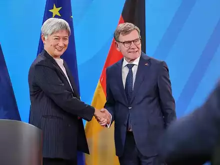 Penny Wong und Johann Wadephul am 08.06.2026 - Foto: via dts Nachrichtenagentur