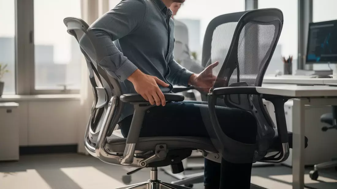 Büroalltag: Dynamisches Sitzen und neue Technik gegen Rückenschmerzen