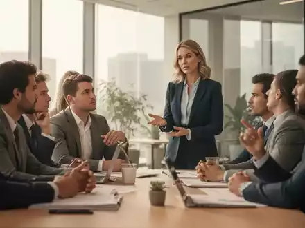 Eine Gruppe von Fachleuten nimmt an einer Coaching-Sitzung teil, die auf Stressmanagement und psychische Widerstandsfähigkeit abzielt. - Foto: über boerse-global.de